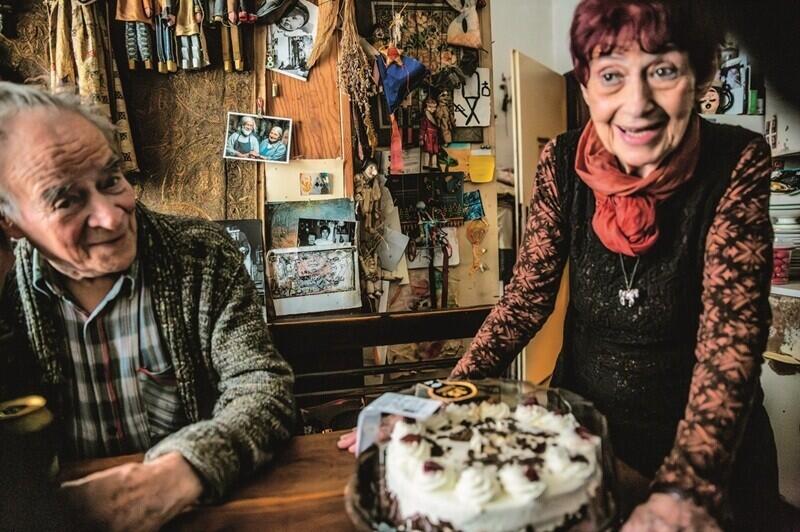 Společná fotografie Věry Říčařové a Františka Vítka.